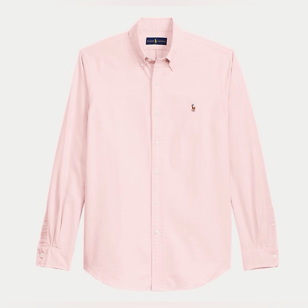 NEW Polo Ralph Lauren Oxford Shirt Men’s Pink Classic Fit Long Sleeve Cotton XXL